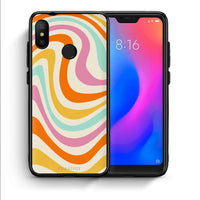 Thumbnail for Θήκη Xiaomi Mi A2 Lite Colourful Waves από τη Smartfits με σχέδιο στο πίσω μέρος και μαύρο περίβλημα | Xiaomi Mi A2 Lite Colourful Waves case with colorful back and black bezels