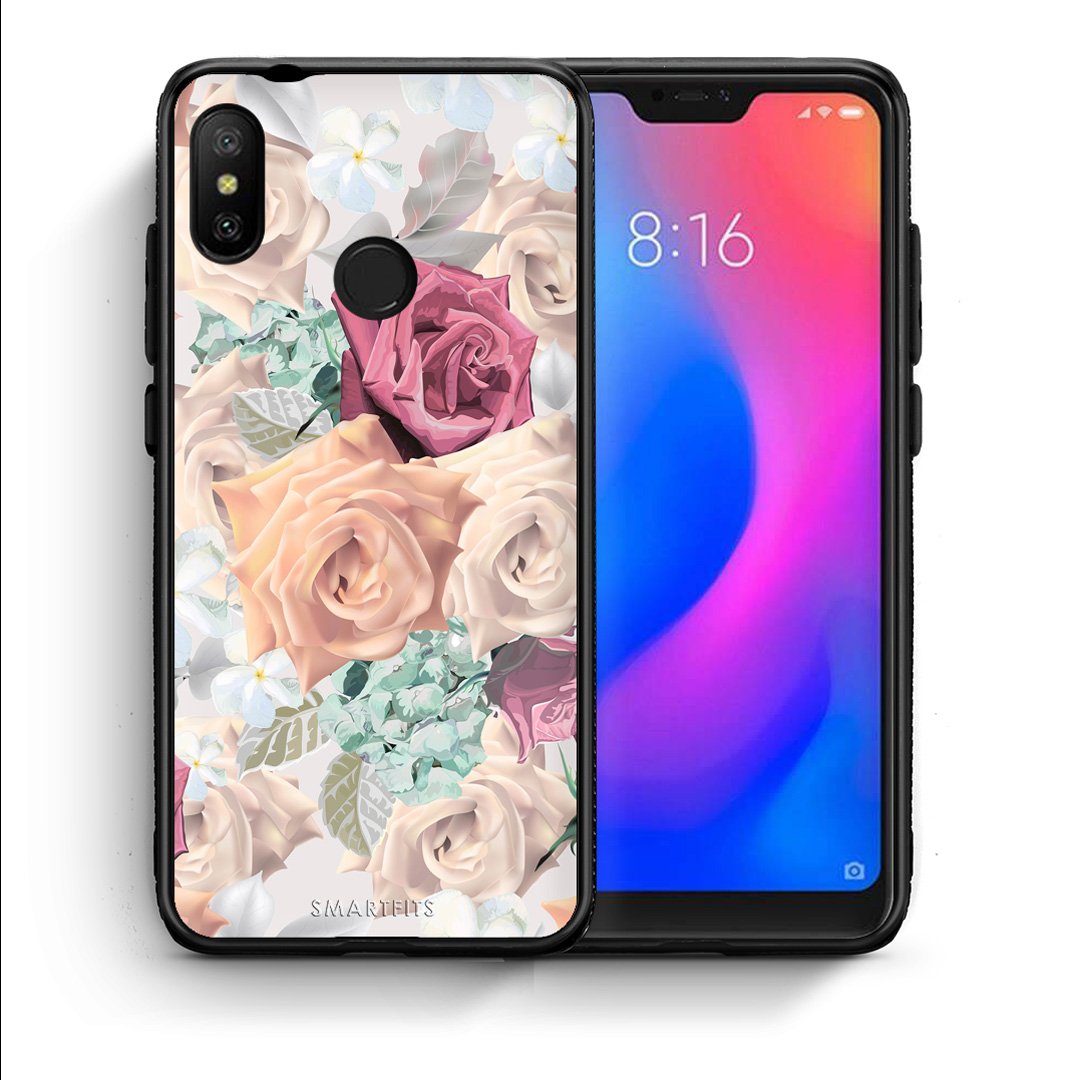 Θήκη Xiaomi Mi A2 Lite Bouquet Floral από τη Smartfits με σχέδιο στο πίσω μέρος και μαύρο περίβλημα | Xiaomi Mi A2 Lite Bouquet Floral case with colorful back and black bezels