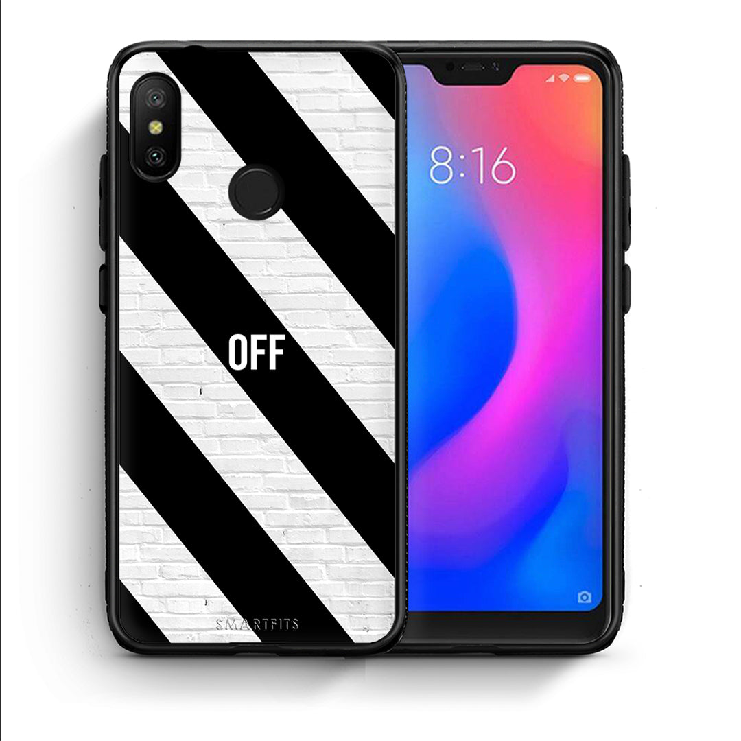 Θήκη Xiaomi Mi A2 Lite Get Off από τη Smartfits με σχέδιο στο πίσω μέρος και μαύρο περίβλημα | Xiaomi Mi A2 Lite Get Off case with colorful back and black bezels