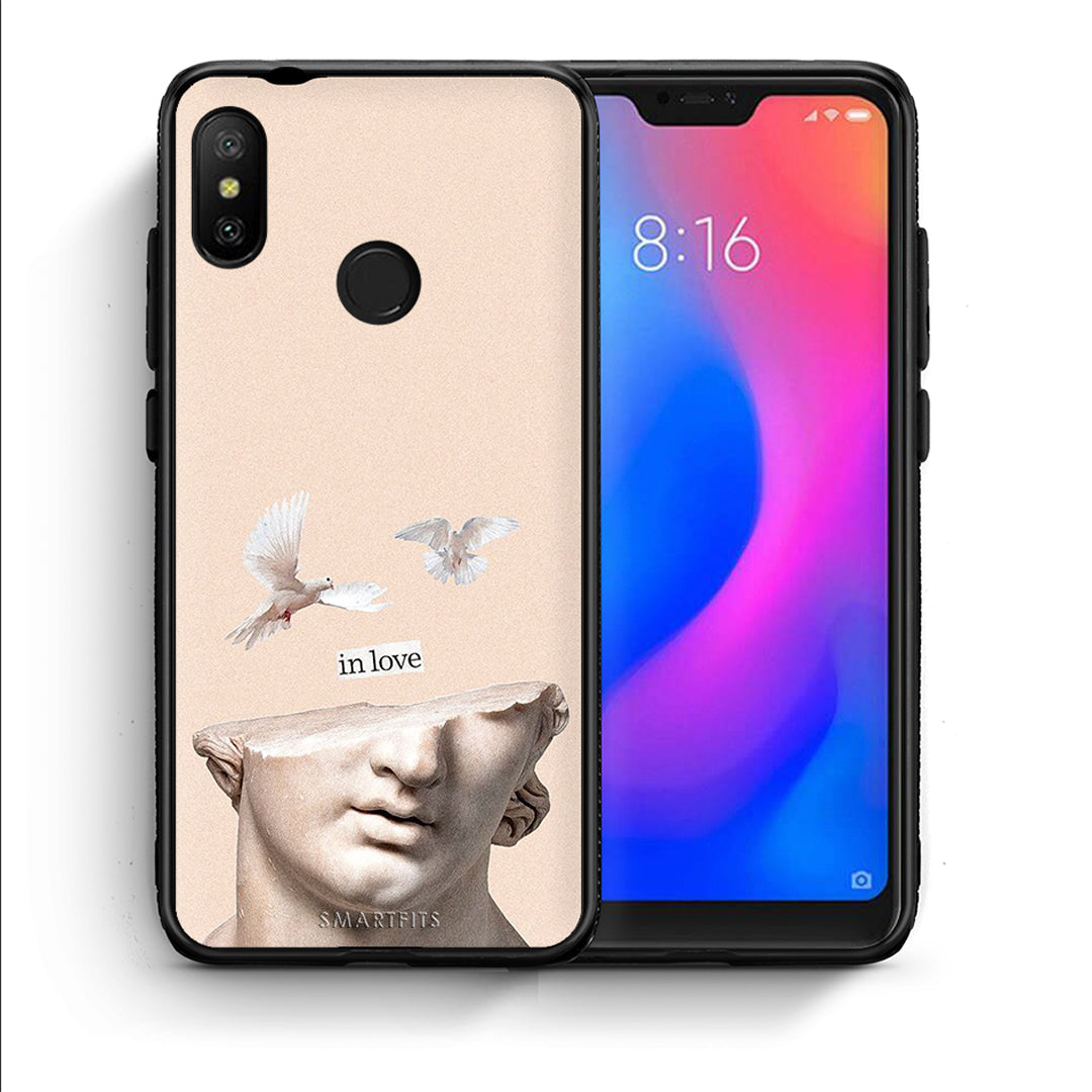 Θήκη Xiaomi Mi A2 Lite In Love από τη Smartfits με σχέδιο στο πίσω μέρος και μαύρο περίβλημα | Xiaomi Mi A2 Lite In Love case with colorful back and black bezels