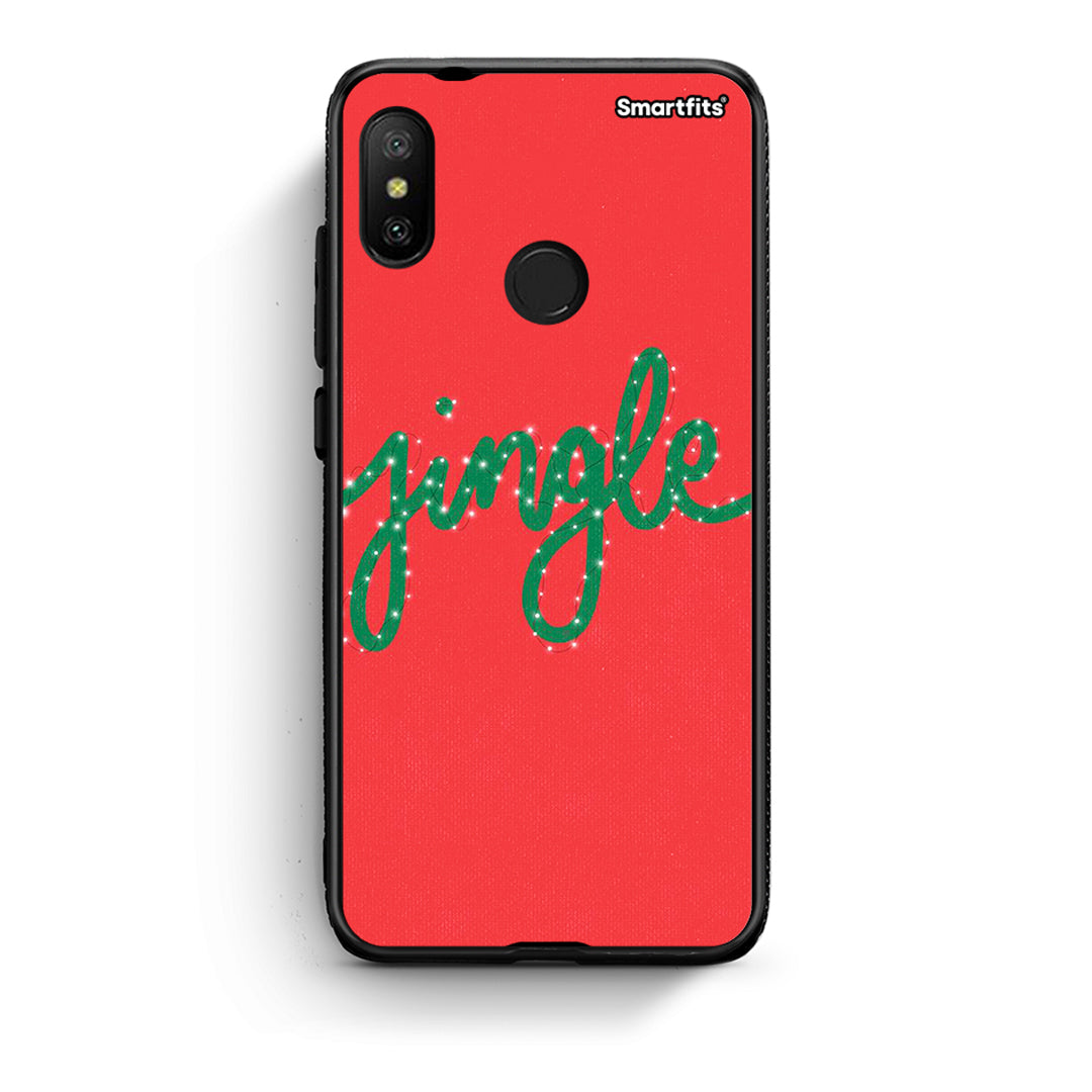 Xiaomi Mi A2 Lite Jingle Xmas θήκη από τη Smartfits με σχέδιο στο πίσω μέρος και μαύρο περίβλημα | Smartphone case with colorful back and black bezels by Smartfits