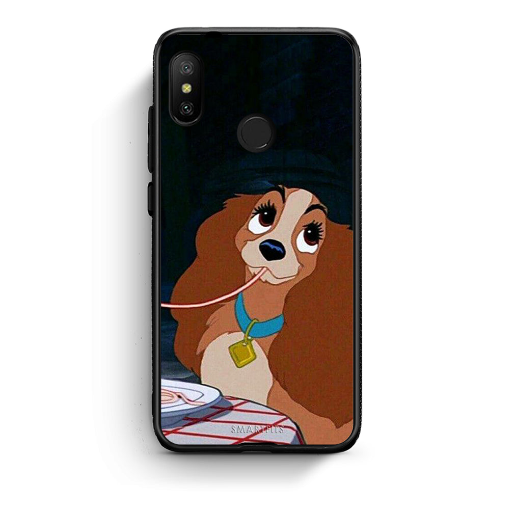 Xiaomi Mi A2 Lite Lady And Tramp 2 Θήκη Αγίου Βαλεντίνου από τη Smartfits με σχέδιο στο πίσω μέρος και μαύρο περίβλημα | Smartphone case with colorful back and black bezels by Smartfits