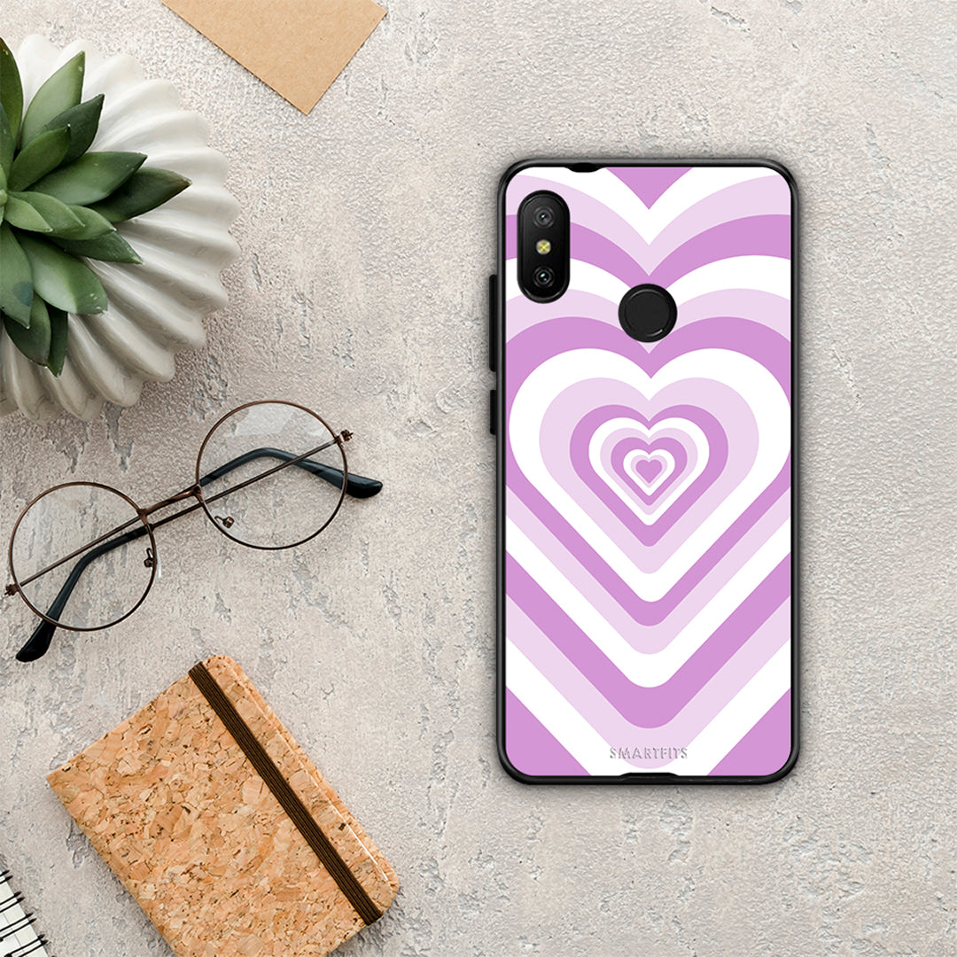 Lilac Hearts - Xiaomi Mi A2 Lite case