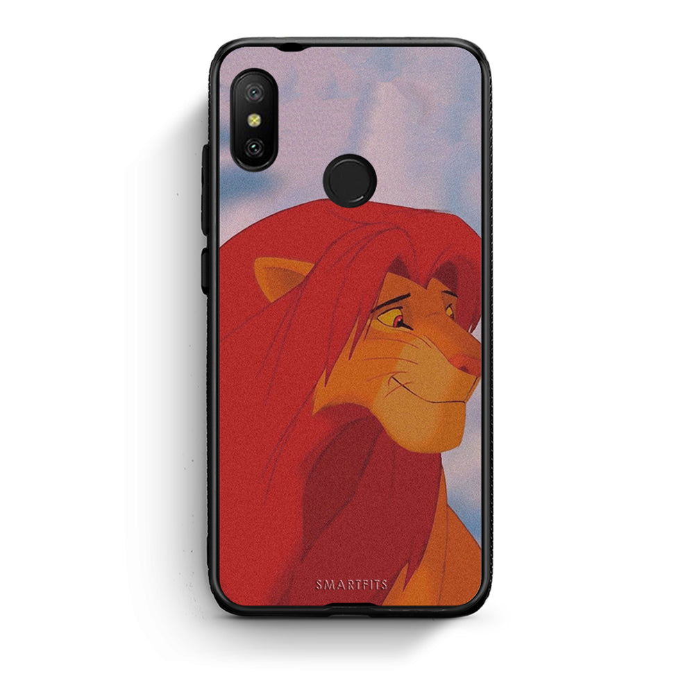 Xiaomi Mi A2 Lite Lion Love 1 Θήκη Αγίου Βαλεντίνου από τη Smartfits με σχέδιο στο πίσω μέρος και μαύρο περίβλημα | Smartphone case with colorful back and black bezels by Smartfits