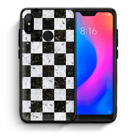 Thumbnail for Θήκη Xiaomi Mi A2 Lite Square Geometric Marble από τη Smartfits με σχέδιο στο πίσω μέρος και μαύρο περίβλημα | Xiaomi Mi A2 Lite Square Geometric Marble case with colorful back and black bezels
