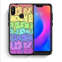 Thumbnail for Θήκη Xiaomi Mi A2 Lite Melting Rainbow από τη Smartfits με σχέδιο στο πίσω μέρος και μαύρο περίβλημα | Xiaomi Mi A2 Lite Melting Rainbow case with colorful back and black bezels