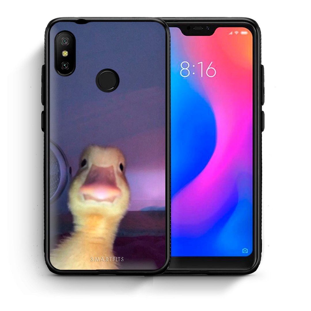 Θήκη Xiaomi Mi A2 Lite Meme Duck από τη Smartfits με σχέδιο στο πίσω μέρος και μαύρο περίβλημα | Xiaomi Mi A2 Lite Meme Duck case with colorful back and black bezels