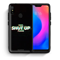 Thumbnail for Θήκη Xiaomi Mi A2 Lite OMG ShutUp από τη Smartfits με σχέδιο στο πίσω μέρος και μαύρο περίβλημα | Xiaomi Mi A2 Lite OMG ShutUp case with colorful back and black bezels