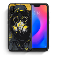 Thumbnail for Θήκη Xiaomi Mi A2 Lite Mask PopArt από τη Smartfits με σχέδιο στο πίσω μέρος και μαύρο περίβλημα | Xiaomi Mi A2 Lite Mask PopArt case with colorful back and black bezels