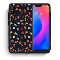 Thumbnail for Θήκη Xiaomi Mi A2 Lite Hungry Random από τη Smartfits με σχέδιο στο πίσω μέρος και μαύρο περίβλημα | Xiaomi Mi A2 Lite Hungry Random case with colorful back and black bezels
