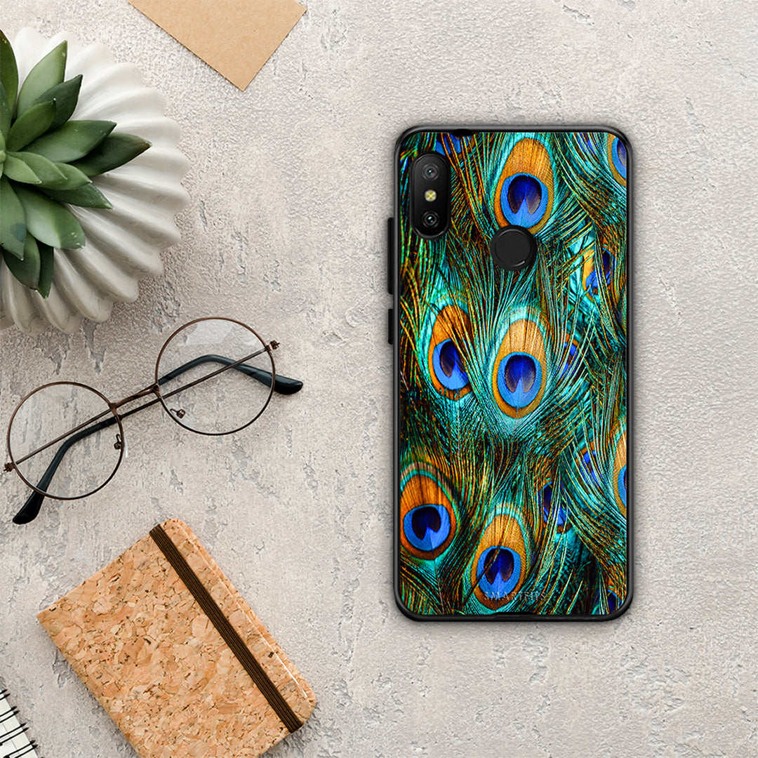 Real Peacock Feathers - Xiaomi Mi A2 Lite case