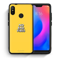 Thumbnail for Θήκη Xiaomi Mi A2 Lite Vibes Text από τη Smartfits με σχέδιο στο πίσω μέρος και μαύρο περίβλημα | Xiaomi Mi A2 Lite Vibes Text case with colorful back and black bezels