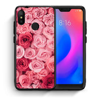 Thumbnail for Θήκη Xiaomi Mi A2 Lite RoseGarden Valentine από τη Smartfits με σχέδιο στο πίσω μέρος και μαύρο περίβλημα | Xiaomi Mi A2 Lite RoseGarden Valentine case with colorful back and black bezels