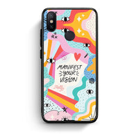 Thumbnail for Xiaomi Mi A2 Manifest Your Vision θήκη από τη Smartfits με σχέδιο στο πίσω μέρος και μαύρο περίβλημα | Smartphone case with colorful back and black bezels by Smartfits