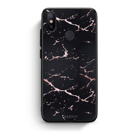 Thumbnail for 4 - Xiaomi Mi A2  Black Rosegold Marble case, cover, bumper