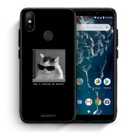 Thumbnail for Θήκη Xiaomi Mi A2 Meme Cat από τη Smartfits με σχέδιο στο πίσω μέρος και μαύρο περίβλημα | Xiaomi Mi A2 Meme Cat case with colorful back and black bezels