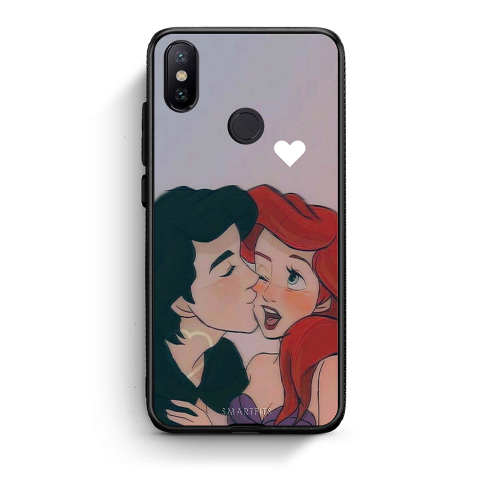 Xiaomi Mi A2 Mermaid Love Θήκη Αγίου Βαλεντίνου από τη Smartfits με σχέδιο στο πίσω μέρος και μαύρο περίβλημα | Smartphone case with colorful back and black bezels by Smartfits