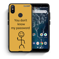 Thumbnail for Θήκη Xiaomi Mi A2 My Password από τη Smartfits με σχέδιο στο πίσω μέρος και μαύρο περίβλημα | Xiaomi Mi A2 My Password case with colorful back and black bezels