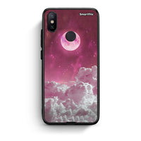 Thumbnail for Xiaomi Mi A2 Pink Moon Θήκη από τη Smartfits με σχέδιο στο πίσω μέρος και μαύρο περίβλημα | Smartphone case with colorful back and black bezels by Smartfits