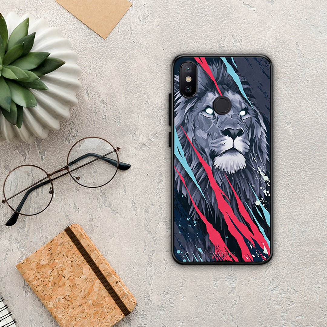 PopArt Lion Designer - Xiaomi Mi A2 case