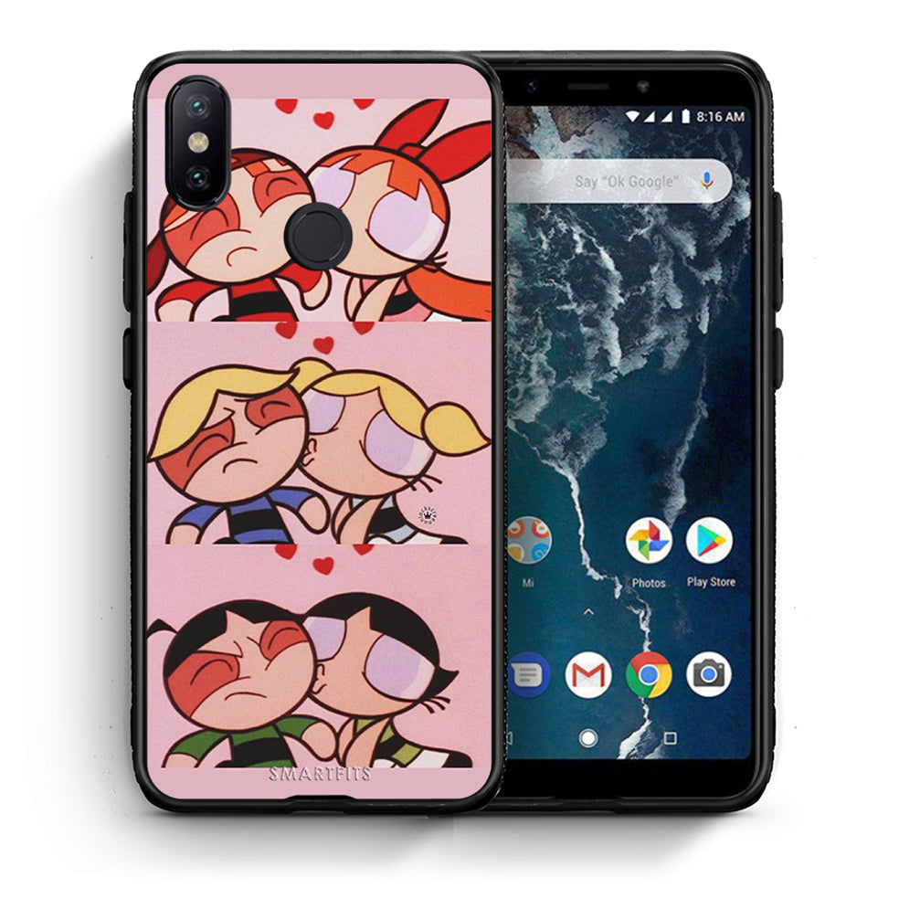 Θήκη Αγίου Βαλεντίνου Xiaomi Mi A2 Puff Love από τη Smartfits με σχέδιο στο πίσω μέρος και μαύρο περίβλημα | Xiaomi Mi A2 Puff Love case with colorful back and black bezels