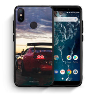 Thumbnail for Θήκη Xiaomi Mi A2 Racing Supra από τη Smartfits με σχέδιο στο πίσω μέρος και μαύρο περίβλημα | Xiaomi Mi A2 Racing Supra case with colorful back and black bezels