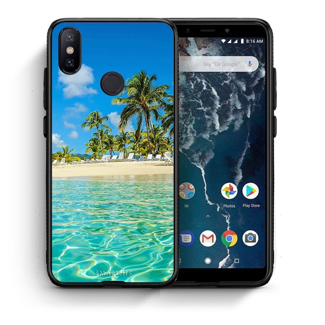 Θήκη Xiaomi Mi A2 Tropical Vibes από τη Smartfits με σχέδιο στο πίσω μέρος και μαύρο περίβλημα | Xiaomi Mi A2 Tropical Vibes case with colorful back and black bezels