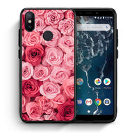 Thumbnail for Θήκη Xiaomi Mi A2 RoseGarden Valentine από τη Smartfits με σχέδιο στο πίσω μέρος και μαύρο περίβλημα | Xiaomi Mi A2 RoseGarden Valentine case with colorful back and black bezels
