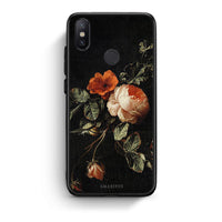 Thumbnail for Xiaomi Mi A2 Vintage Roses θήκη από τη Smartfits με σχέδιο στο πίσω μέρος και μαύρο περίβλημα | Smartphone case with colorful back and black bezels by Smartfits