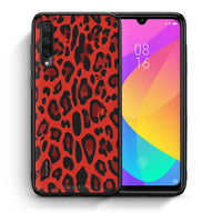 Thumbnail for Θήκη Xiaomi Mi A3 Red Leopard Animal από τη Smartfits με σχέδιο στο πίσω μέρος και μαύρο περίβλημα | Xiaomi Mi A3 Red Leopard Animal case with colorful back and black bezels