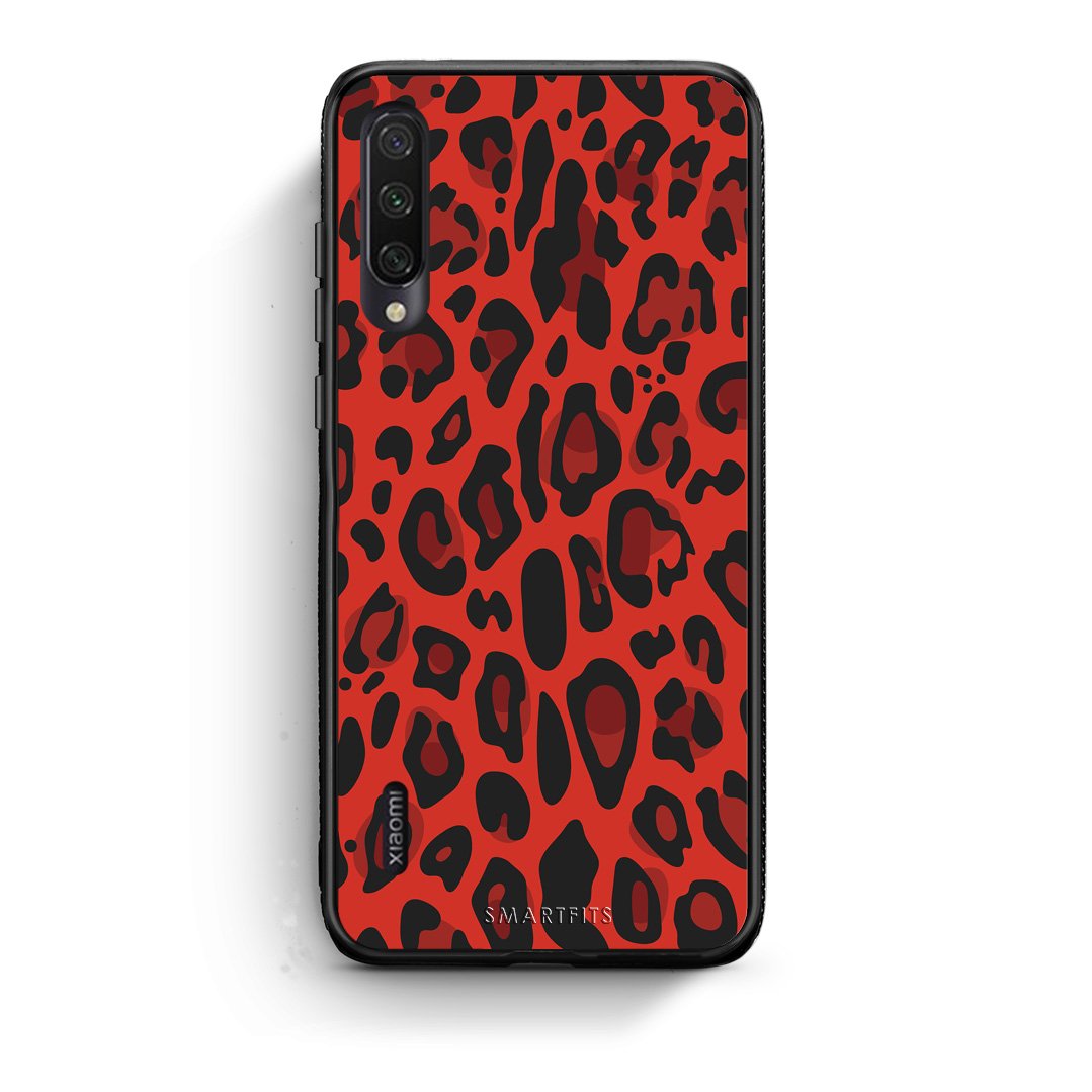 4 - Xiaomi Mi A3 Red Leopard Animal case, cover, bumper