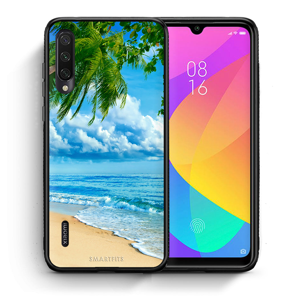 Θήκη Xiaomi Mi A3 Beautiful Beach από τη Smartfits με σχέδιο στο πίσω μέρος και μαύρο περίβλημα | Xiaomi Mi A3 Beautiful Beach case with colorful back and black bezels