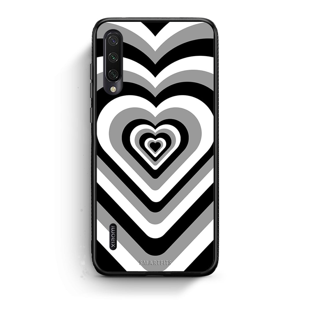 Xiaomi Mi A3 Black Hearts θήκη από τη Smartfits με σχέδιο στο πίσω μέρος και μαύρο περίβλημα | Smartphone case with colorful back and black bezels by Smartfits