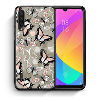 Thumbnail for Θήκη Xiaomi Mi A3 Butterflies Boho από τη Smartfits με σχέδιο στο πίσω μέρος και μαύρο περίβλημα | Xiaomi Mi A3 Butterflies Boho case with colorful back and black bezels