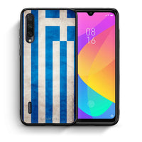 Thumbnail for Θήκη Xiaomi Mi A3 Greek Flag από τη Smartfits με σχέδιο στο πίσω μέρος και μαύρο περίβλημα | Xiaomi Mi A3 Greek Flag case with colorful back and black bezels