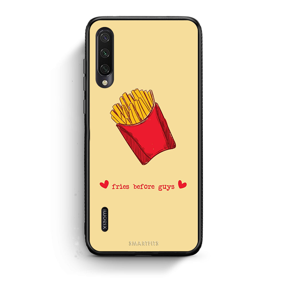 Xiaomi Mi A3 Fries Before Guys Θήκη Αγίου Βαλεντίνου από τη Smartfits με σχέδιο στο πίσω μέρος και μαύρο περίβλημα | Smartphone case with colorful back and black bezels by Smartfits