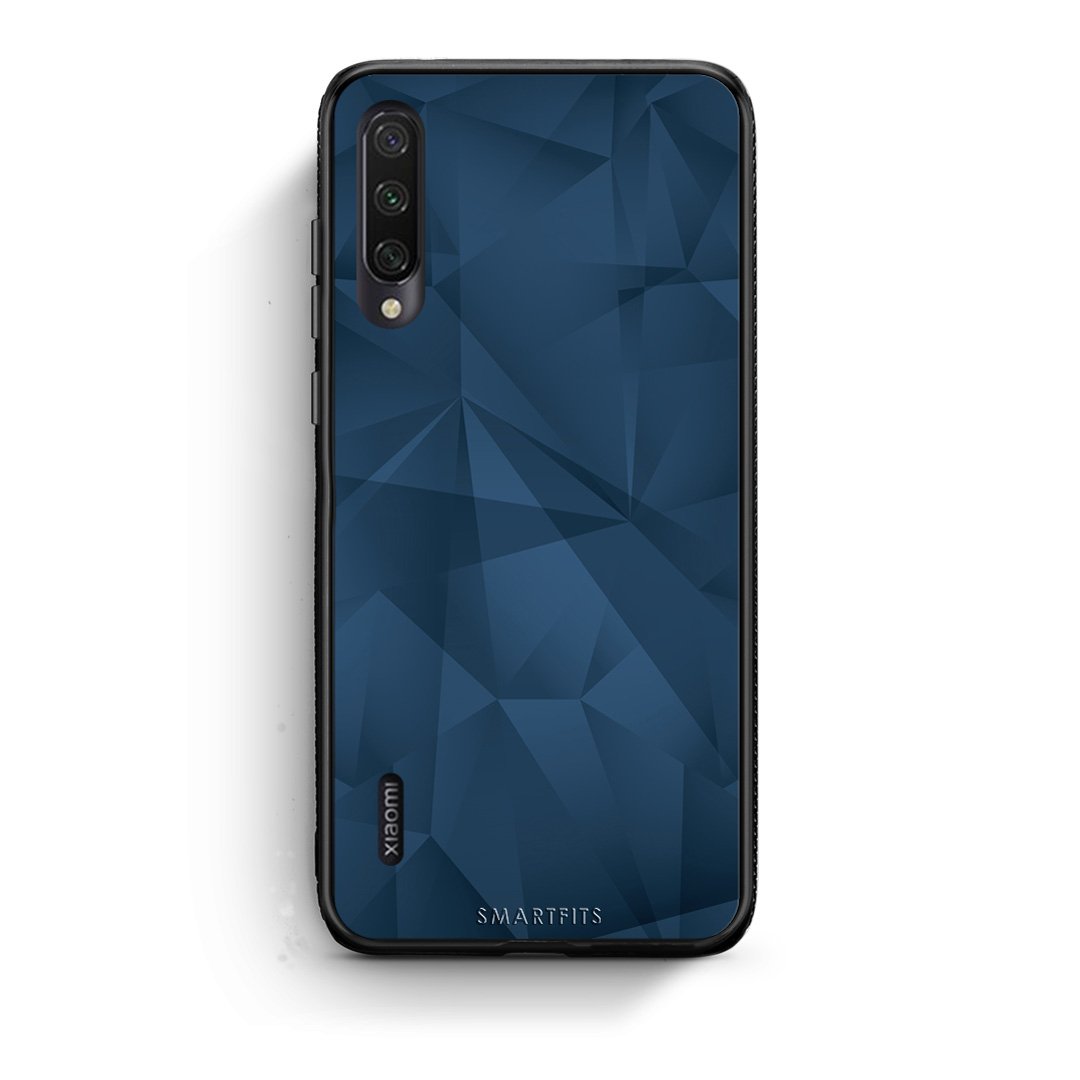 39 - Xiaomi Mi A3  Blue Abstract Geometric case, cover, bumper