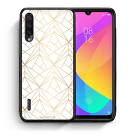 Thumbnail for Θήκη Xiaomi Mi A3 Luxury White Geometric από τη Smartfits με σχέδιο στο πίσω μέρος και μαύρο περίβλημα | Xiaomi Mi A3 Luxury White Geometric case with colorful back and black bezels