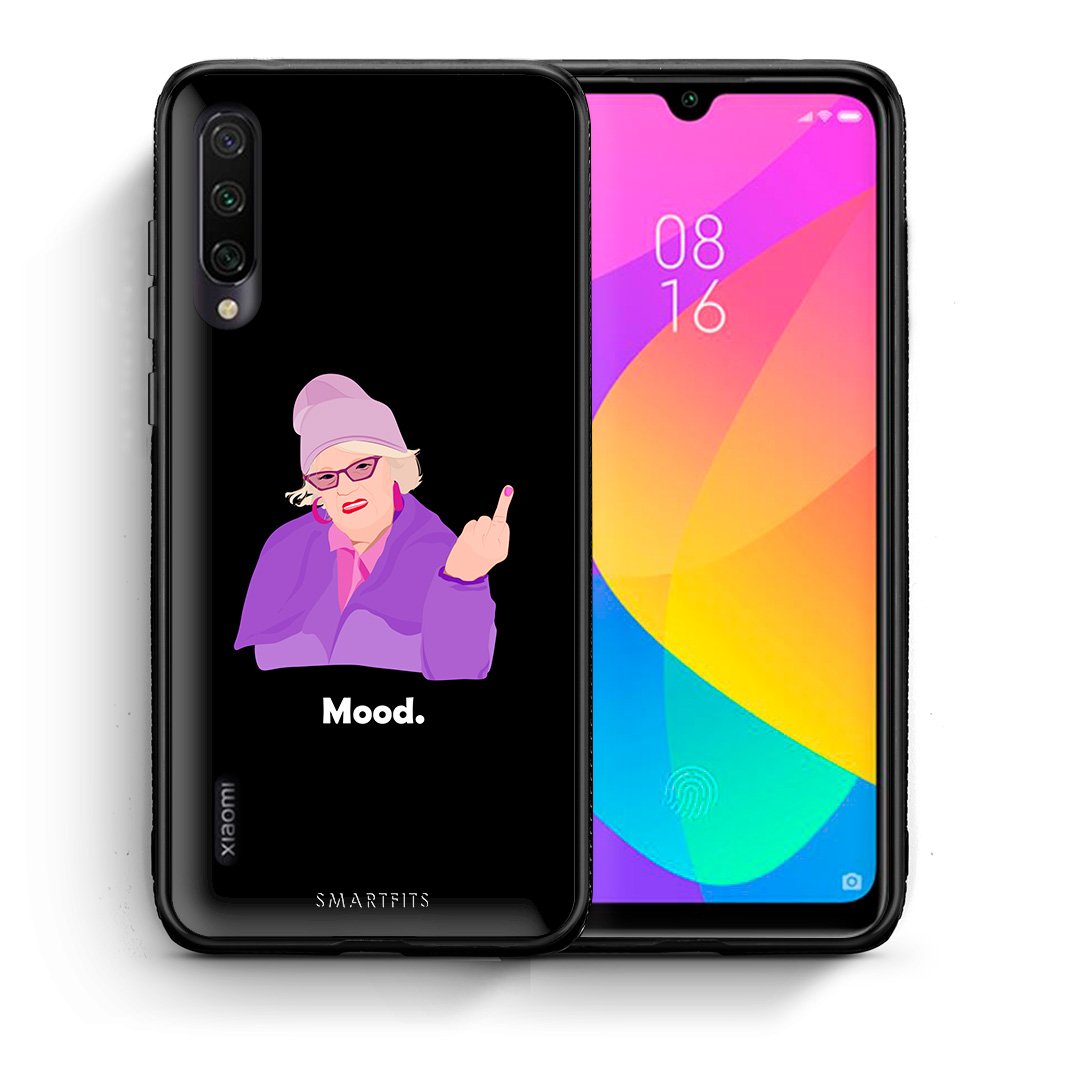 Θήκη Xiaomi Mi A3 Grandma Mood Black από τη Smartfits με σχέδιο στο πίσω μέρος και μαύρο περίβλημα | Xiaomi Mi A3 Grandma Mood Black case with colorful back and black bezels