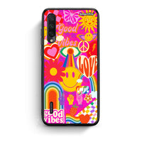 Thumbnail for Xiaomi Mi A3 Hippie Love θήκη από τη Smartfits με σχέδιο στο πίσω μέρος και μαύρο περίβλημα | Smartphone case with colorful back and black bezels by Smartfits
