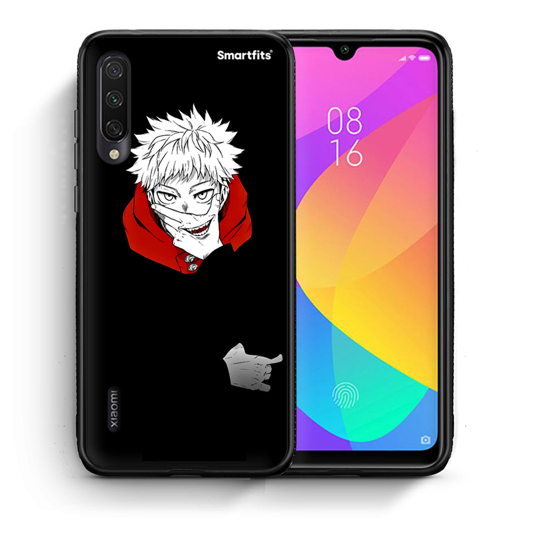 Θήκη Xiaomi Mi A3 Itadori Anime από τη Smartfits με σχέδιο στο πίσω μέρος και μαύρο περίβλημα | Xiaomi Mi A3 Itadori Anime case with colorful back and black bezels