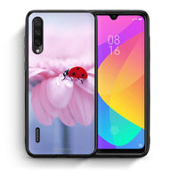 Thumbnail for Θήκη Xiaomi Mi A3 Ladybug Flower από τη Smartfits με σχέδιο στο πίσω μέρος και μαύρο περίβλημα | Xiaomi Mi A3 Ladybug Flower case with colorful back and black bezels