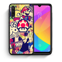 Thumbnail for Θήκη Xiaomi Mi A3 Love The 90s από τη Smartfits με σχέδιο στο πίσω μέρος και μαύρο περίβλημα | Xiaomi Mi A3 Love The 90s case with colorful back and black bezels