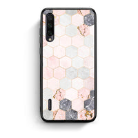 Thumbnail for 4 - Xiaomi Mi A3 Hexagon Pink Marble case, cover, bumper