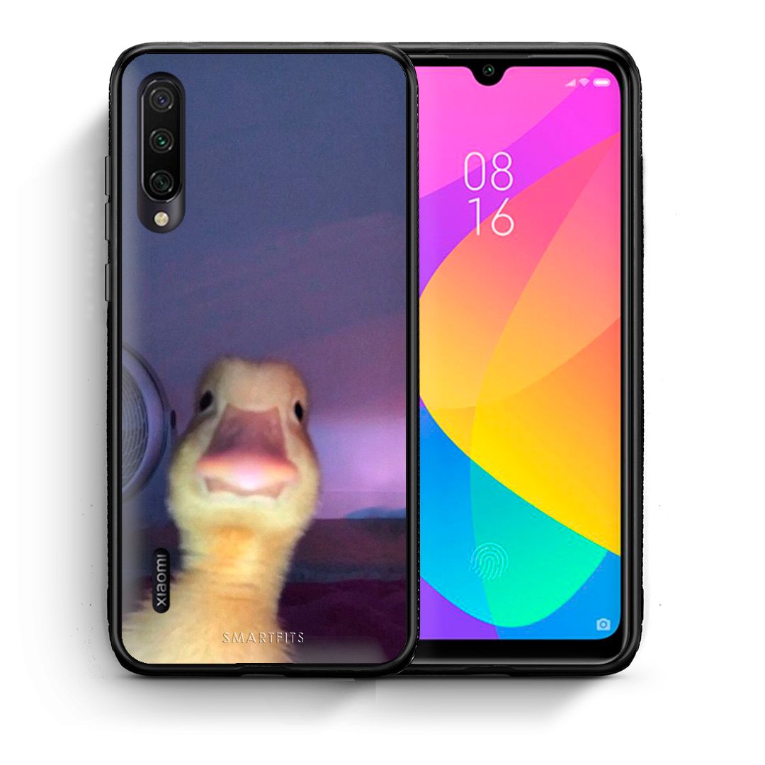 Θήκη Xiaomi Mi A3 Meme Duck από τη Smartfits με σχέδιο στο πίσω μέρος και μαύρο περίβλημα | Xiaomi Mi A3 Meme Duck case with colorful back and black bezels