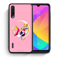 Thumbnail for Θήκη Xiaomi Mi A3 Moon Girl από τη Smartfits με σχέδιο στο πίσω μέρος και μαύρο περίβλημα | Xiaomi Mi A3 Moon Girl case with colorful back and black bezels