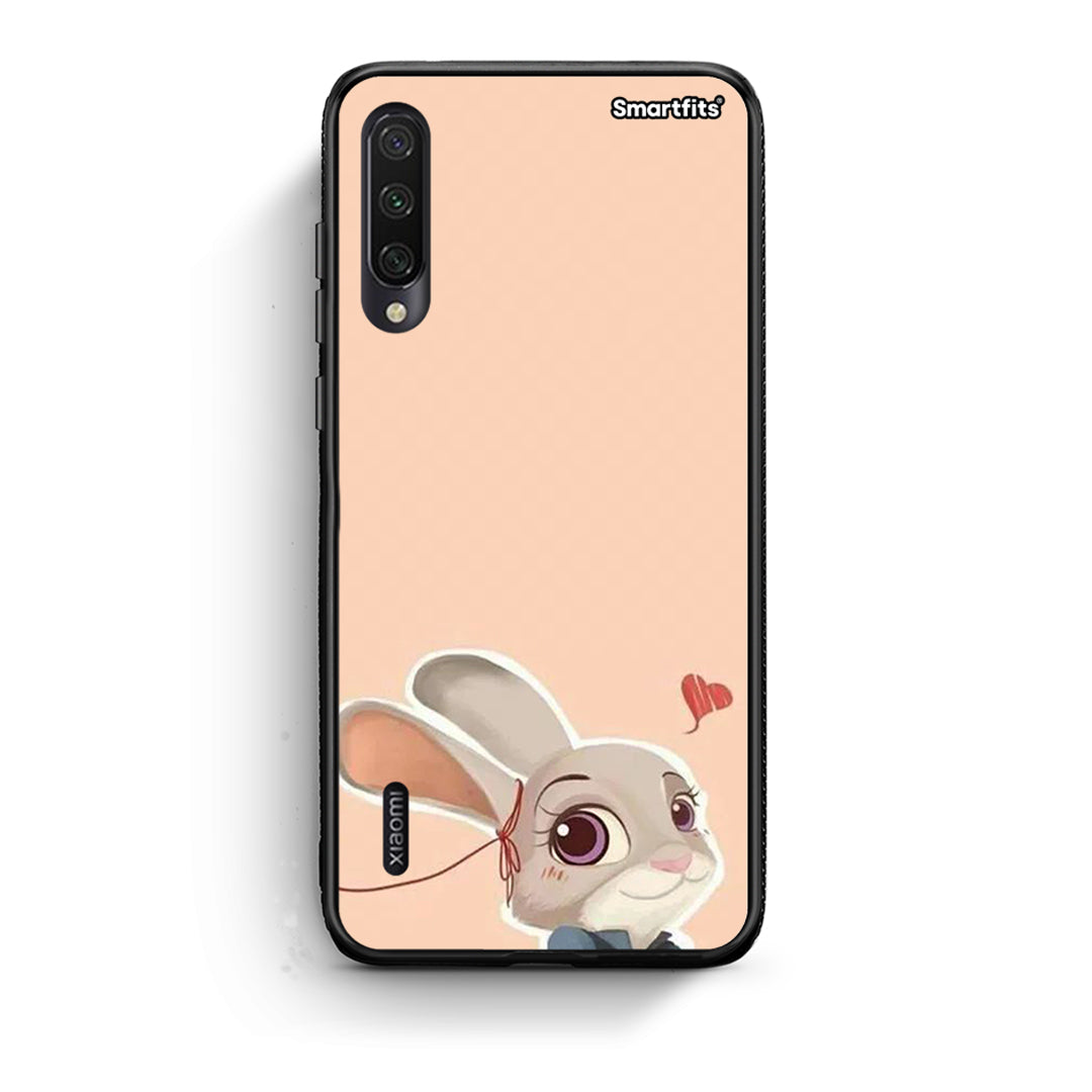 Xiaomi Mi A3 Nick Wilde And Judy Hopps Love 2 θήκη από τη Smartfits με σχέδιο στο πίσω μέρος και μαύρο περίβλημα | Smartphone case with colorful back and black bezels by Smartfits