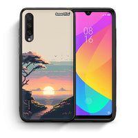 Thumbnail for Θήκη Xiaomi Mi A3 Pixel Sunset από τη Smartfits με σχέδιο στο πίσω μέρος και μαύρο περίβλημα | Xiaomi Mi A3 Pixel Sunset case with colorful back and black bezels