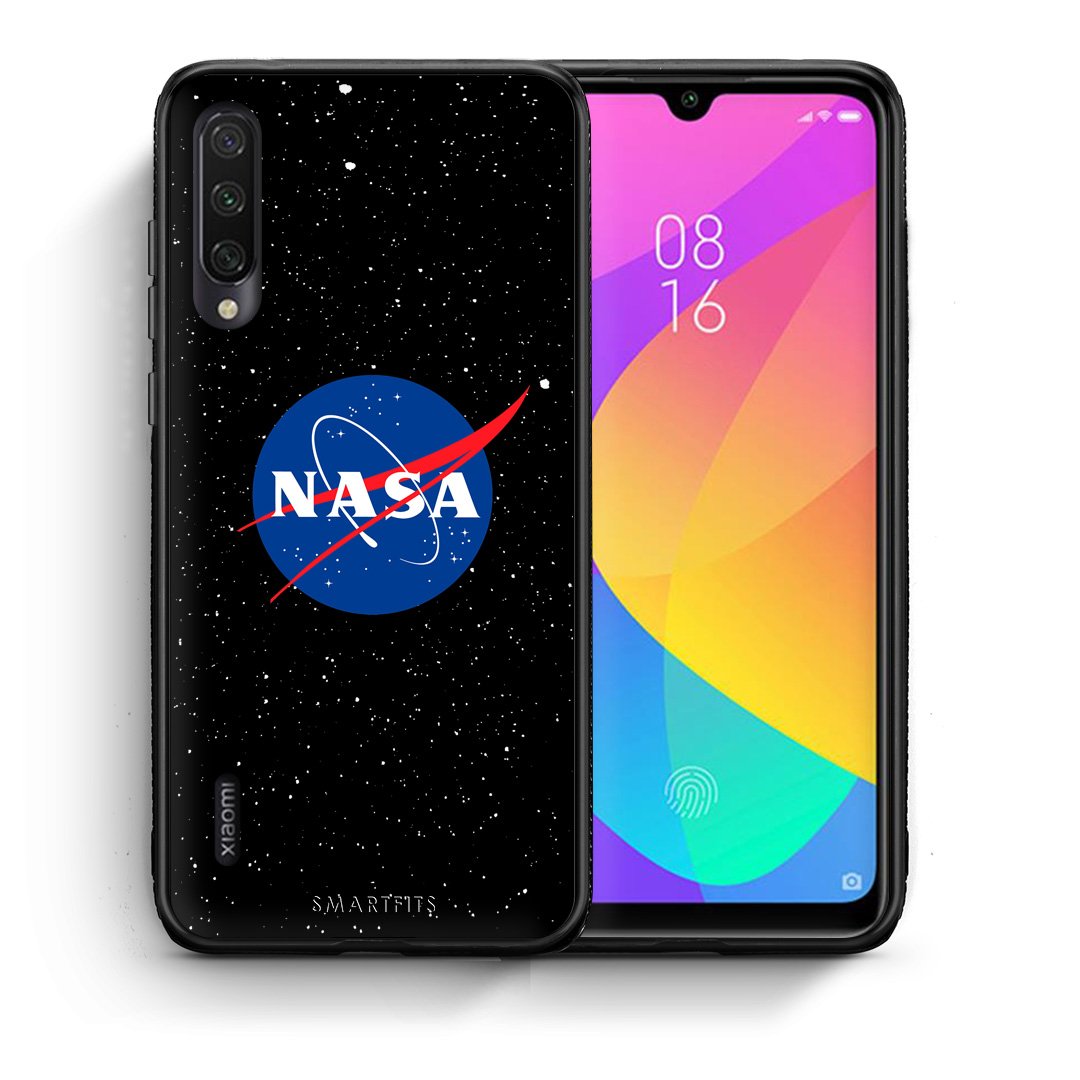 Θήκη Xiaomi Mi A3 NASA PopArt από τη Smartfits με σχέδιο στο πίσω μέρος και μαύρο περίβλημα | Xiaomi Mi A3 NASA PopArt case with colorful back and black bezels