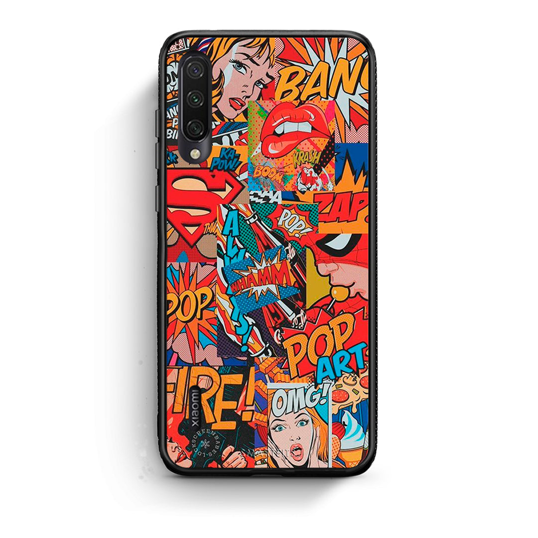 Xiaomi Mi A3 PopArt OMG θήκη από τη Smartfits με σχέδιο στο πίσω μέρος και μαύρο περίβλημα | Smartphone case with colorful back and black bezels by Smartfits